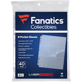 Fanatics 9 Pocket Page (40 Ct. Pack)