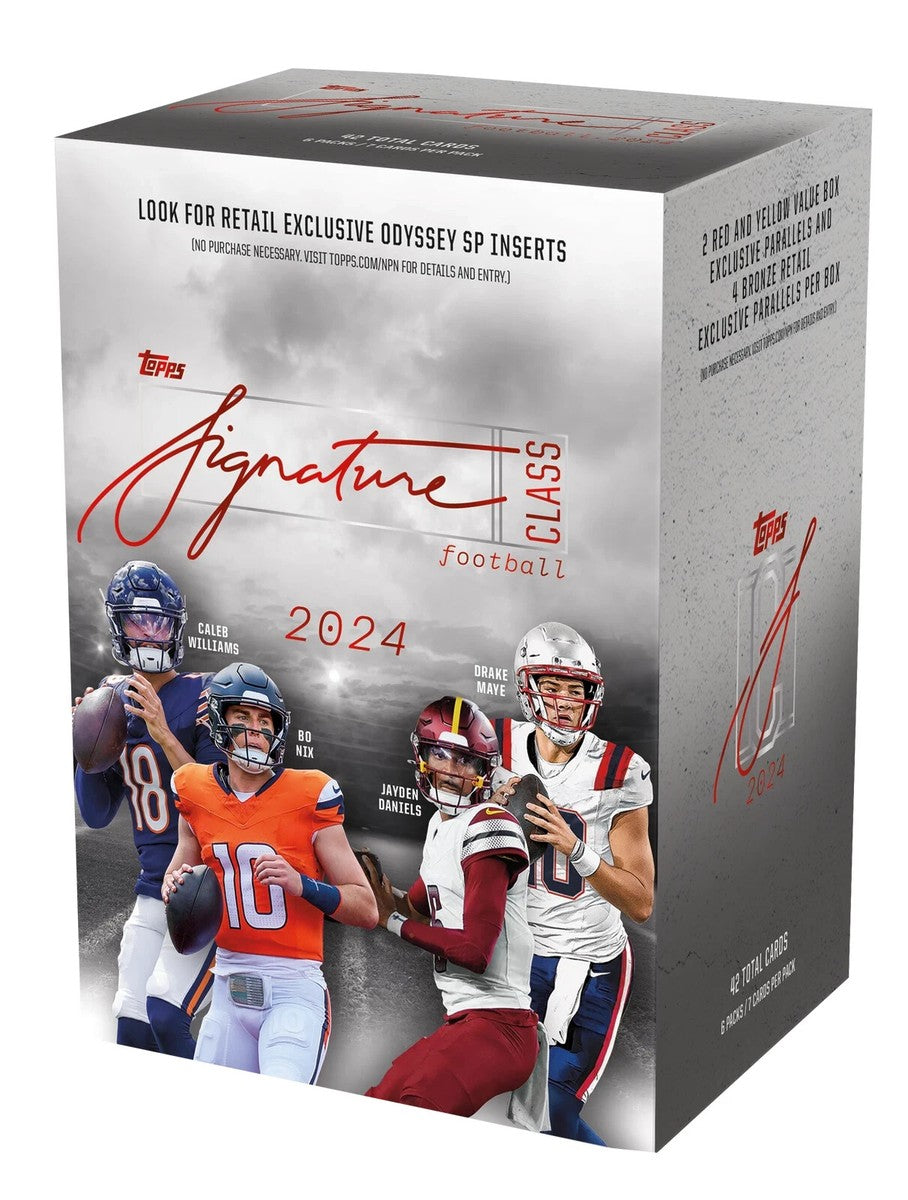 2024 Topps Signature Class Football 6-Pack Blaster Box